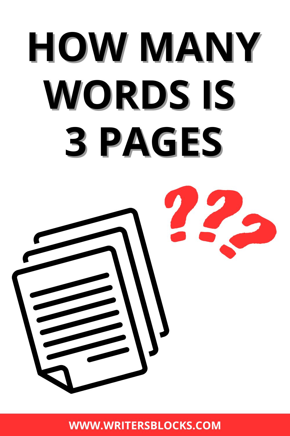 word count in 3 pages