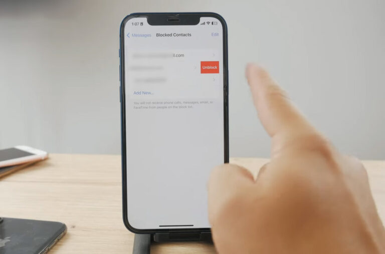 Blocked Messages on iPhone